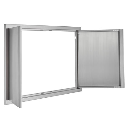 Stainless Steel Outdoor Kitchen Door - 36x24 Inch BBQ Island Access