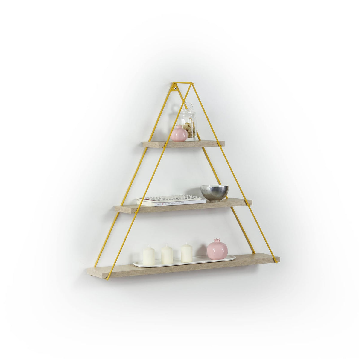 Oak Solid Wood Floating Shelf - 5.00 x 29.00 x 23.00 for Living Room