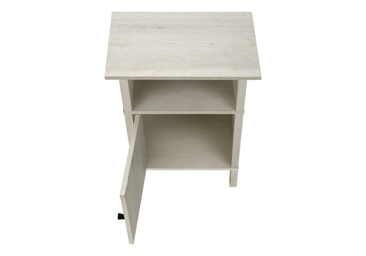 Oak Accent Table - Small Storage Side Table