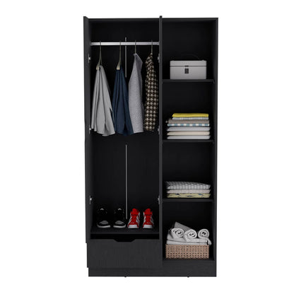 Dover Armoire - Black: Bedroom Storage Solution