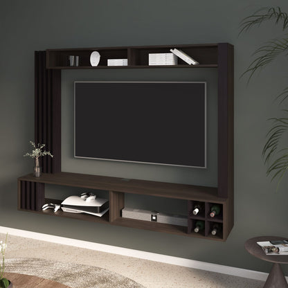 Bremmen Entertainment Center - Walnut TV Stand with Storage