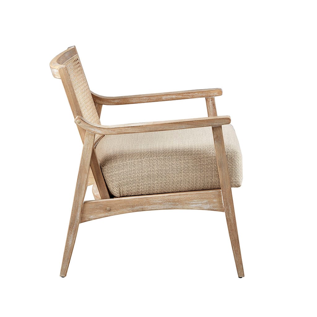 Light Brown Polyester Accent Chair - 27.75" Seat for Living Room