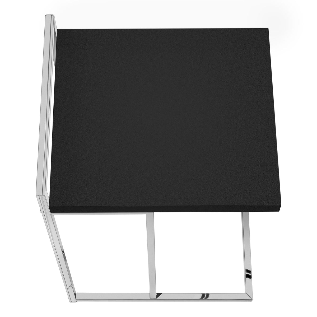 Black C-Shaped Accent Table - Bedroom or Living Room