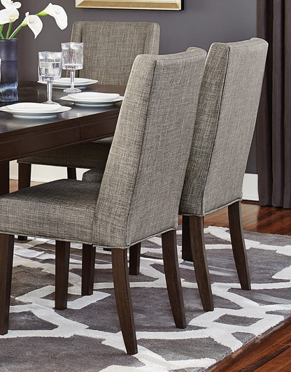 Dark Brown 5 Piece Dining Set with Extension Table