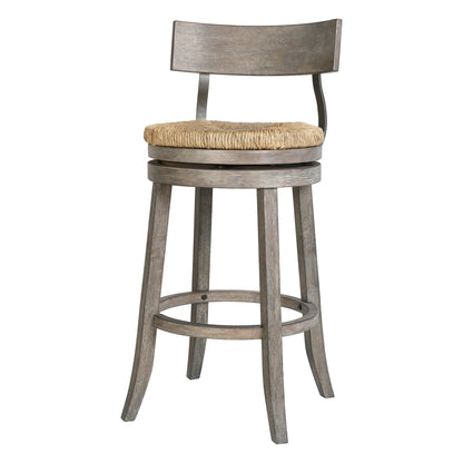 31" Wood Bar Stool - Gray Reclaimed Frame