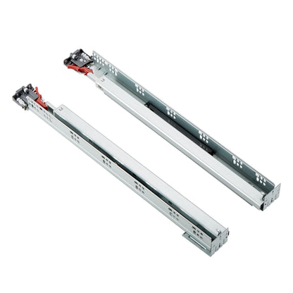 Silver Steel Drawer Slides - 3 Sizes, 6 Pairs