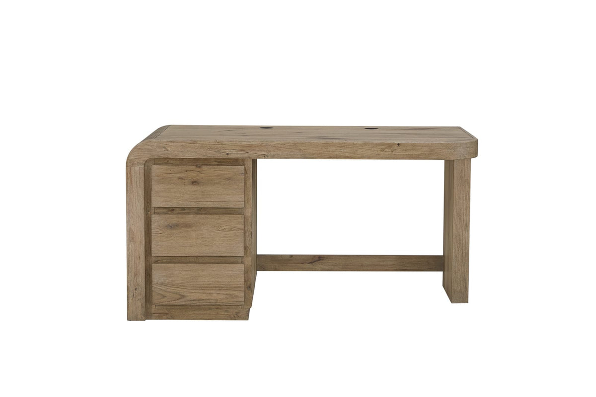 Knotty Oak Executive Desk - 58" Workstation
