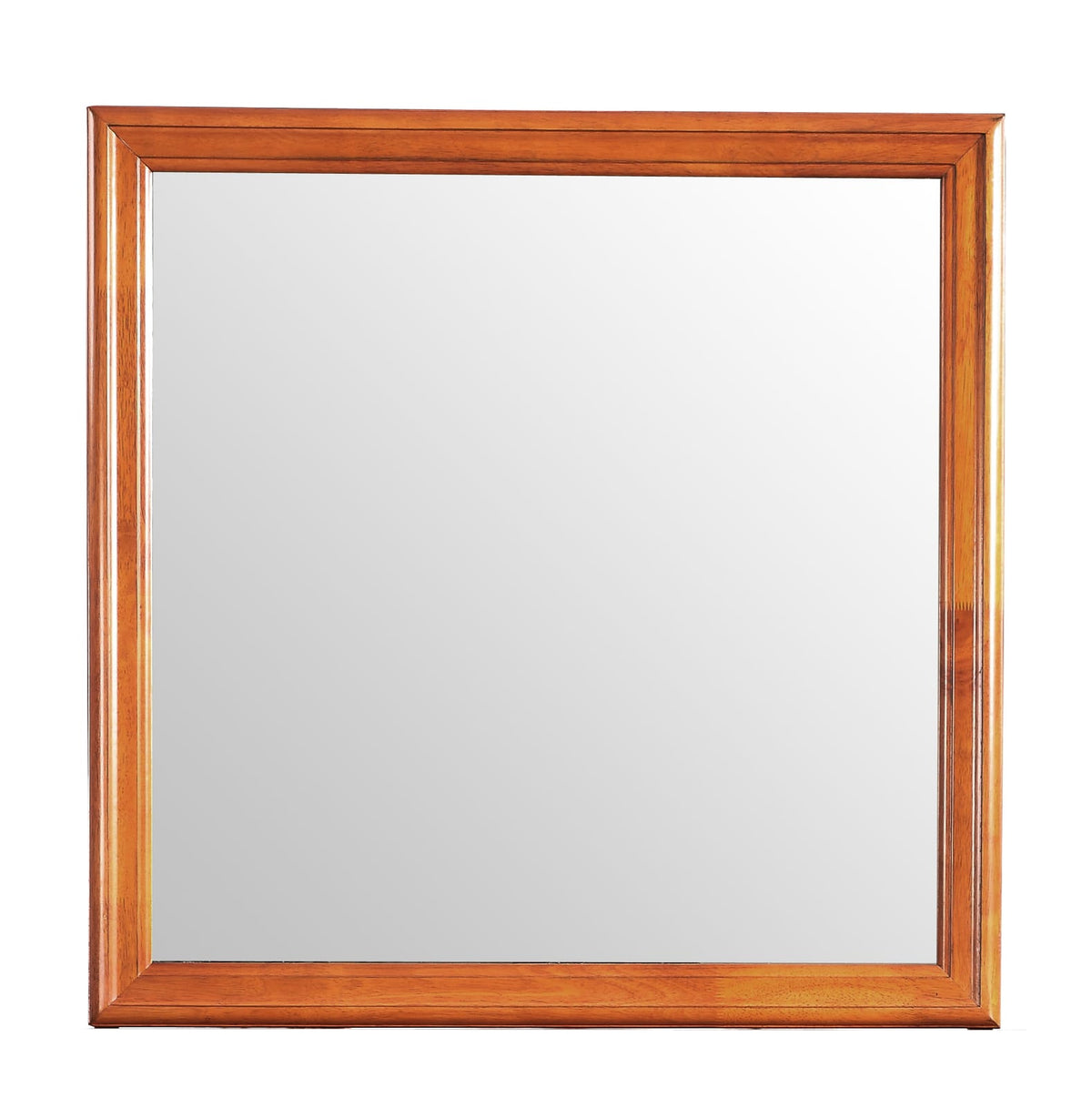 Oak Vanity Mirror - 38" x 38" Storage Mirror