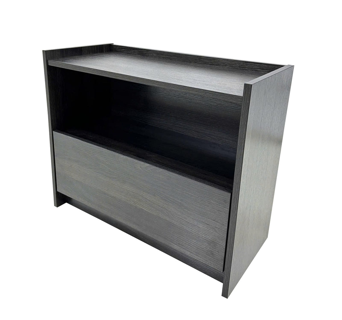Dark Gray Robin Nightstand - 1 Drawer Storage for Bedroom