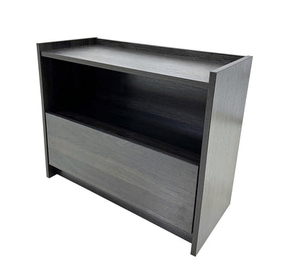 Dark Gray Robin Nightstand - 1 Drawer Storage for Bedroom