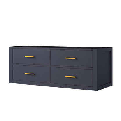 48 Inch Blue Bathroom Vanity Cabinet with Storage