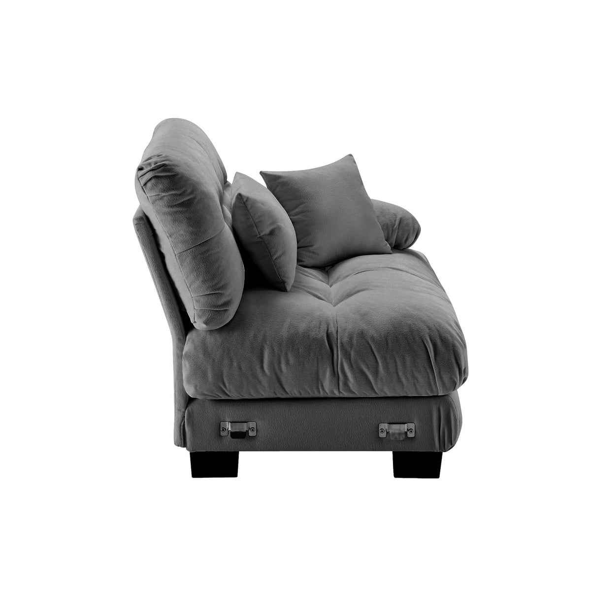Gray Chenille 1 Seat Sofa - 47.3" Sofa for Living Room
