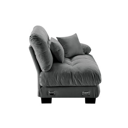 Gray Chenille 1 Seat Sofa - 47.3" Sofa for Living Room