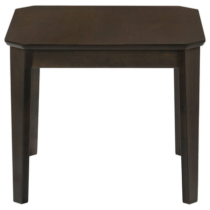 Amaro Dark Brown 3-Piece Coffee & End Table Set - Solid Wood