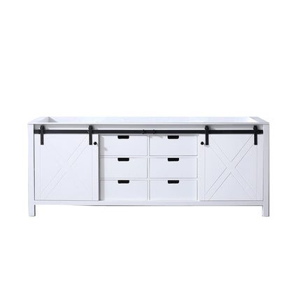 White Double Bathroom Vanity with Storage