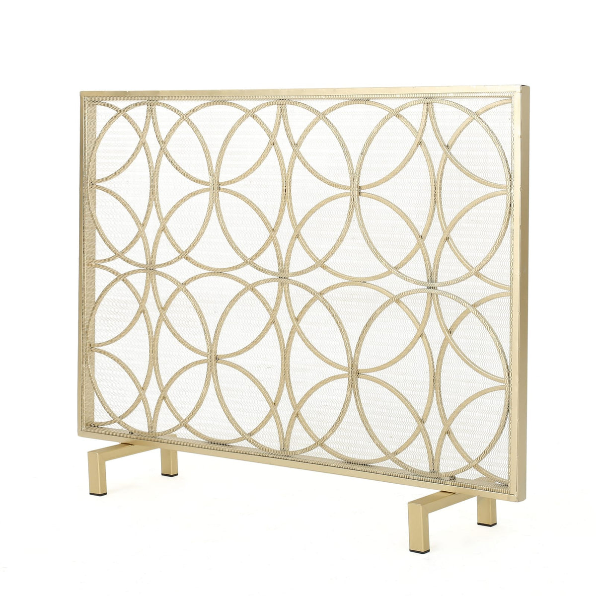 Gold Iron Fire Screen - Outdoor Garden Shade