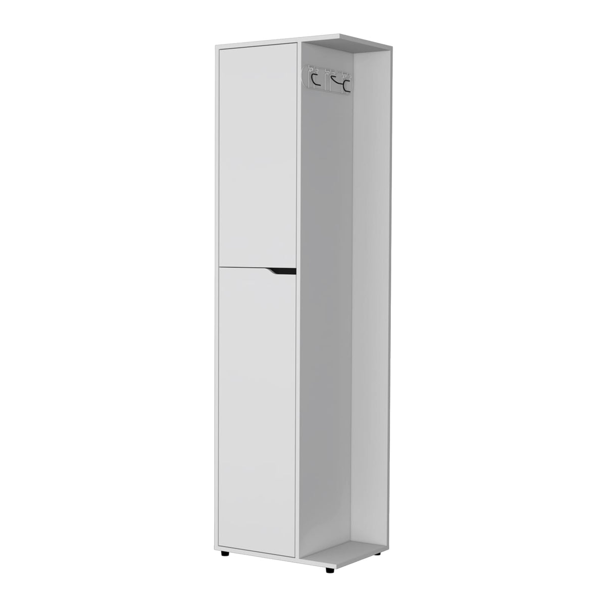 White Tool Cabinet with 2 Doors & Shelves