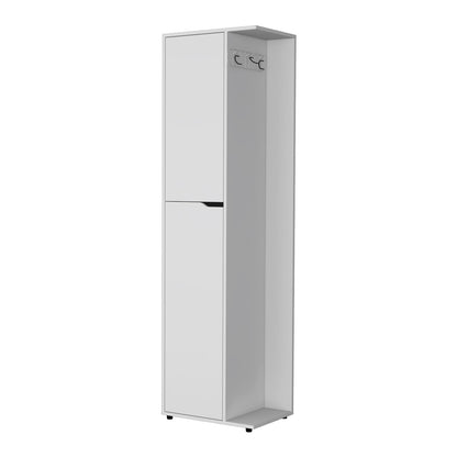 White Tool Cabinet with 2 Doors & Shelves