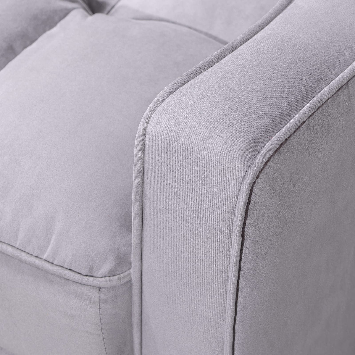Grey Plywood Sofa Bed with USB Stand for Living Room Comfort