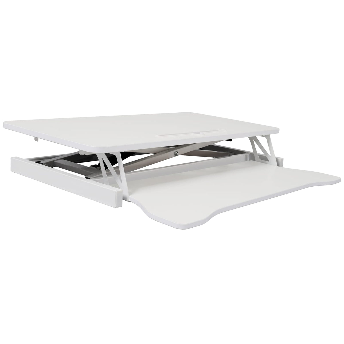 Adjustable Standing Desk Converter with Keyboard Tray for Workspace