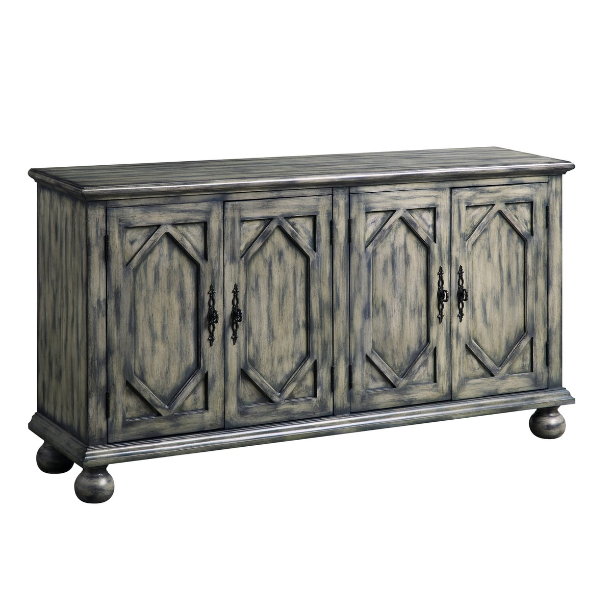 Gray Console Cabinet - 15"W x 60"D x 32"H