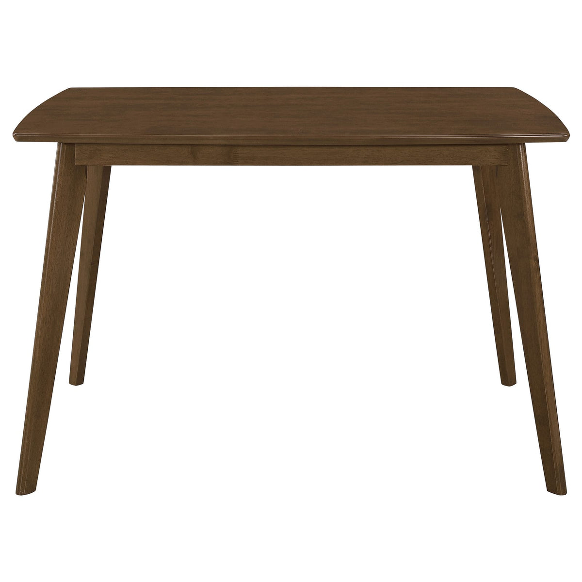 Mid-Century Modern Brown Dining Table - 48" Rectangular