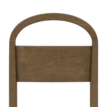 Wood Arch Back Chair - Cocoa/White Sand (Set of 2)