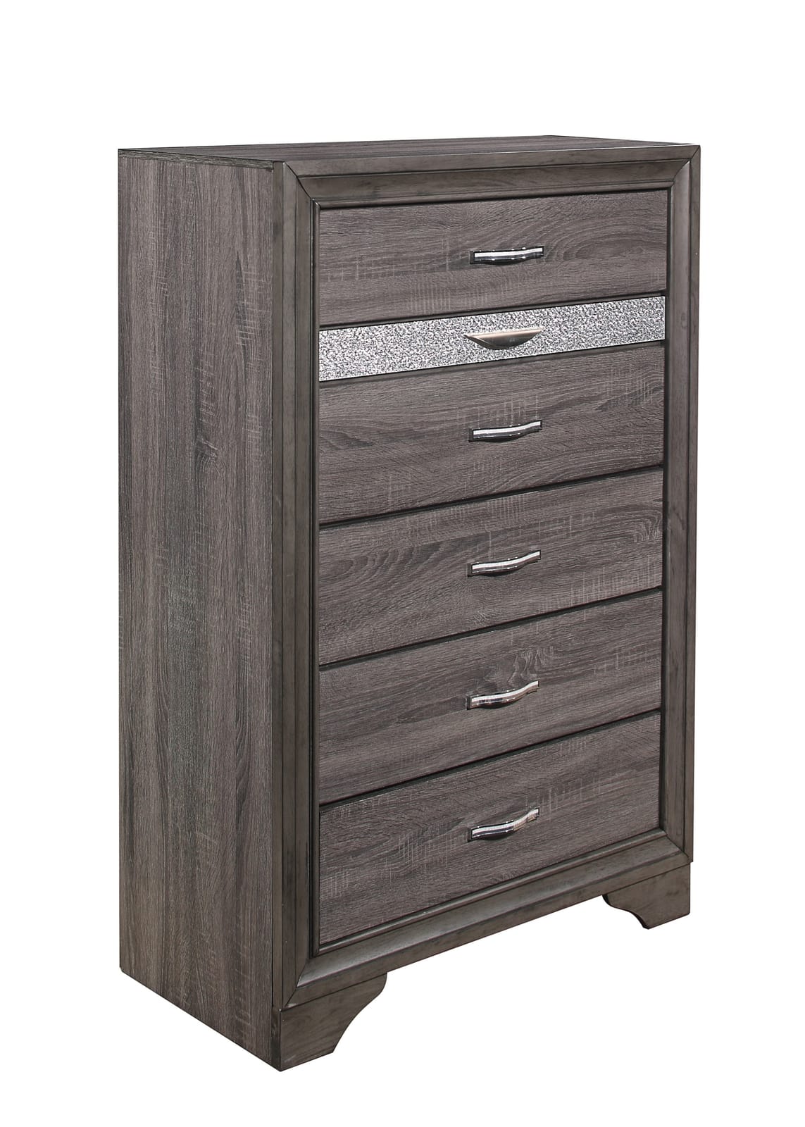 Gray 6 Drawer Dresser - Modern Bedroom Storage