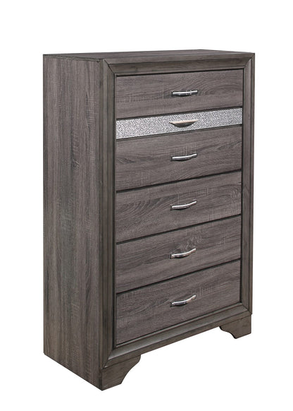 Gray 6 Drawer Dresser - Modern Bedroom Storage