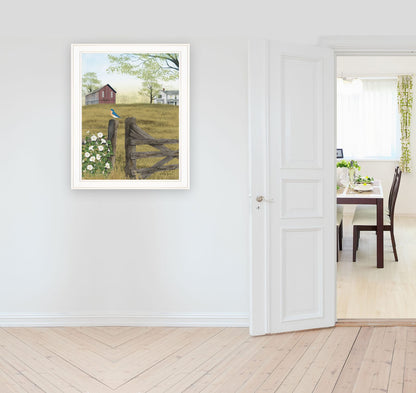 White Framed Art Print - Small Bedroom Decor