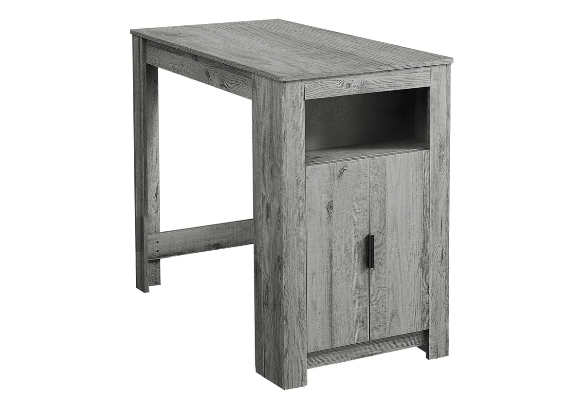 Dining Table, 48" Rectangular, Counter Height, Grey Laminate - Storage Included