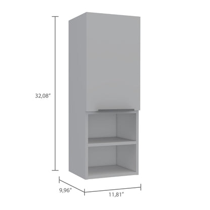 White Particle Board Bathroom Cabinet with Shelves for Storage