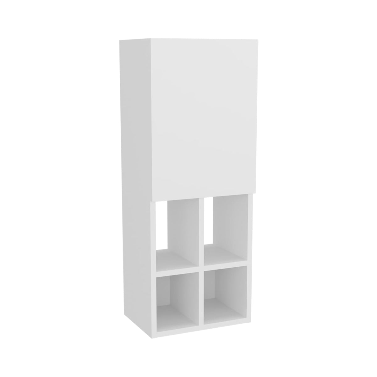 White Wall Mounted Bathroom Storage Cabinet
