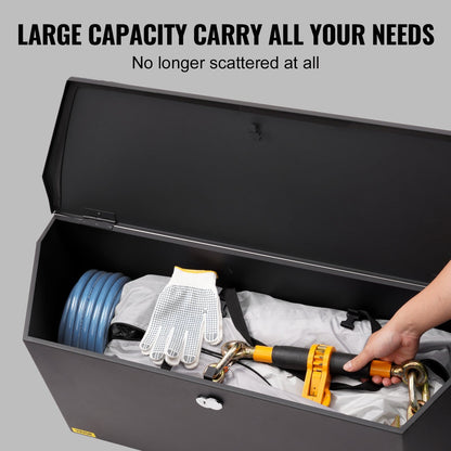 Heavy Duty Trailer Tongue Box - Carbon Steel Tool Chest