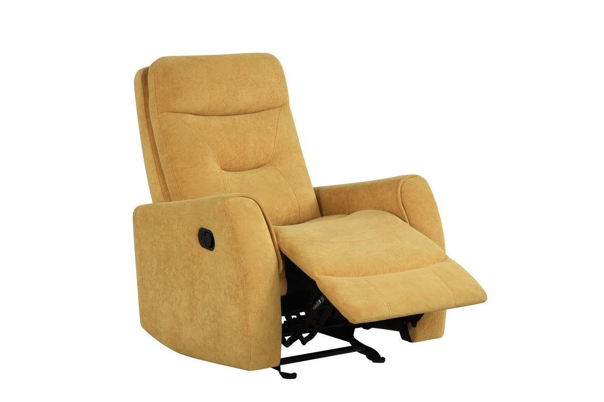 Yellow Swivel Recliner - 2 Position Rocker for Living Room