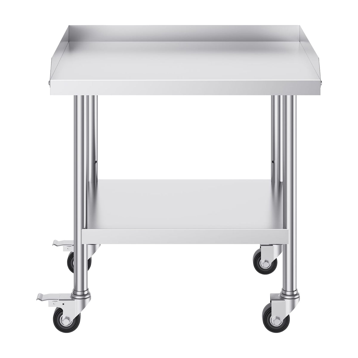 24 x 28 Inch Stainless Steel Work Table - Silver