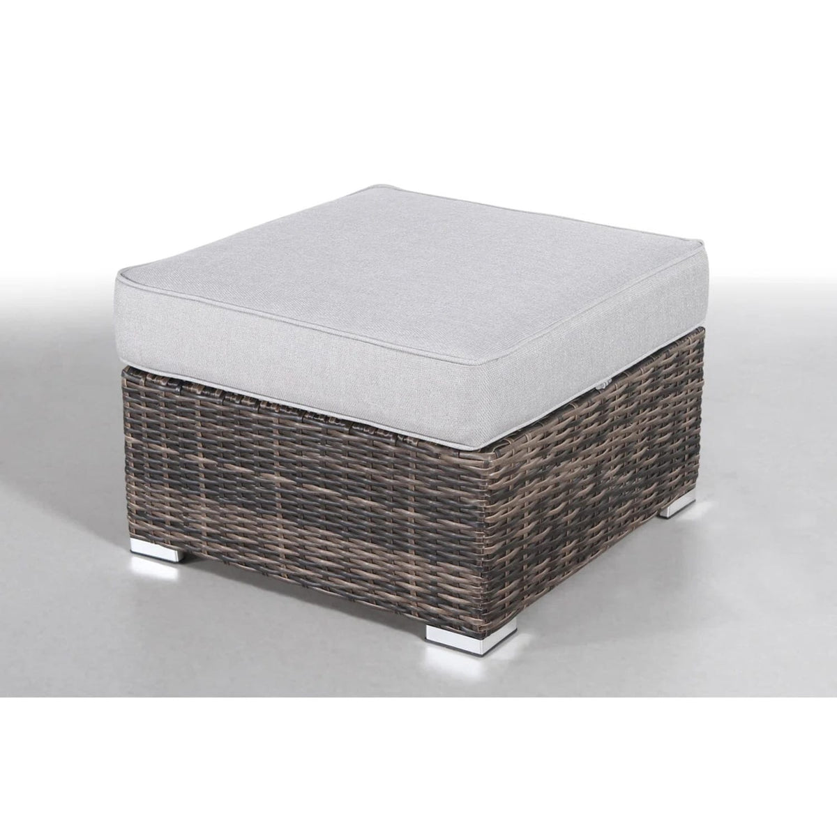 Espresso Wicker Patio Armchair Set - No Assembly Required