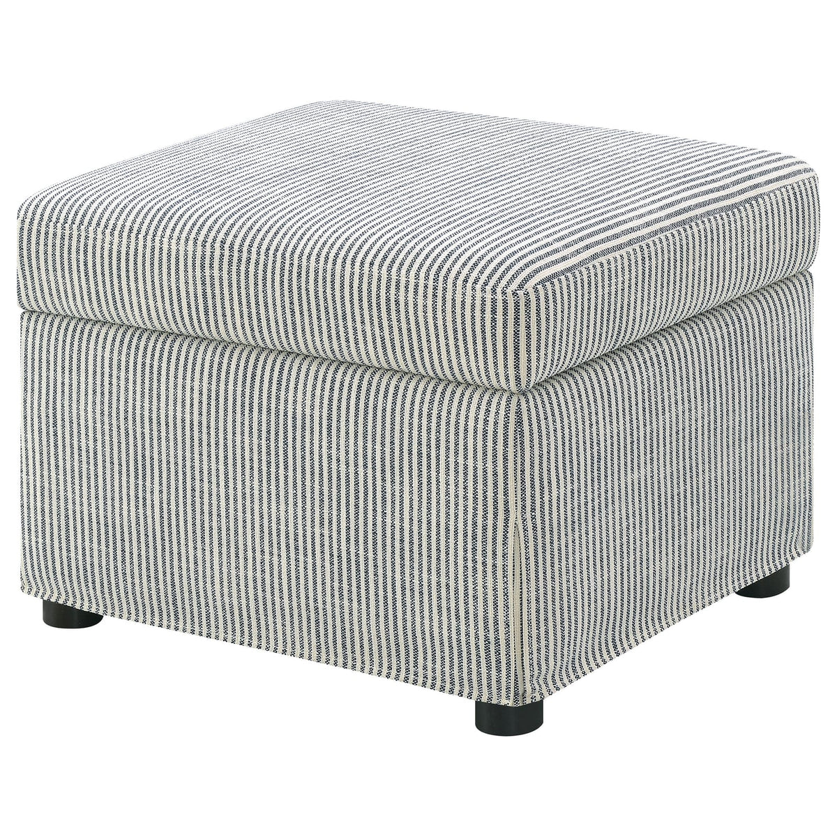 Merced Grey Upholstered Lift Top Storage Ottoman - 24" x 19.5"