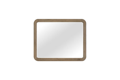 Oak Knotty Wood Mirror - 50" Landscape Mirror