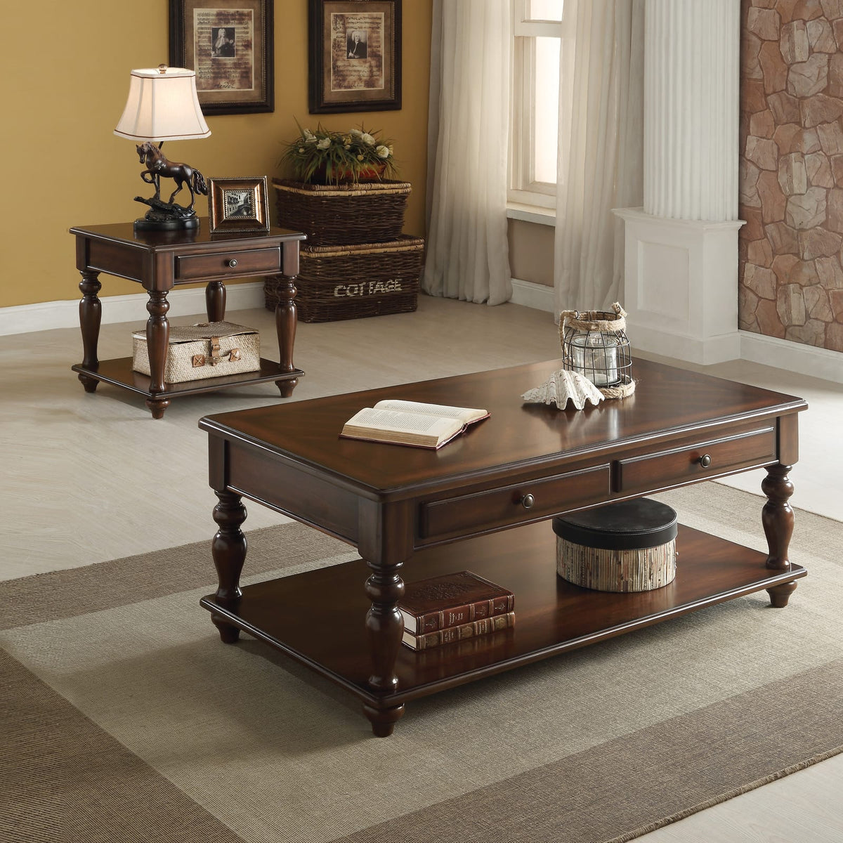 Walnut Coffee Table with Lift Top - Storage & Style