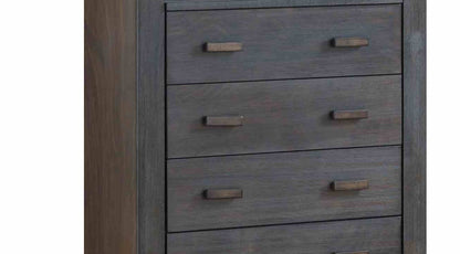 31.5" Brown Solid Wood Bedroom Chest - Transitional Style