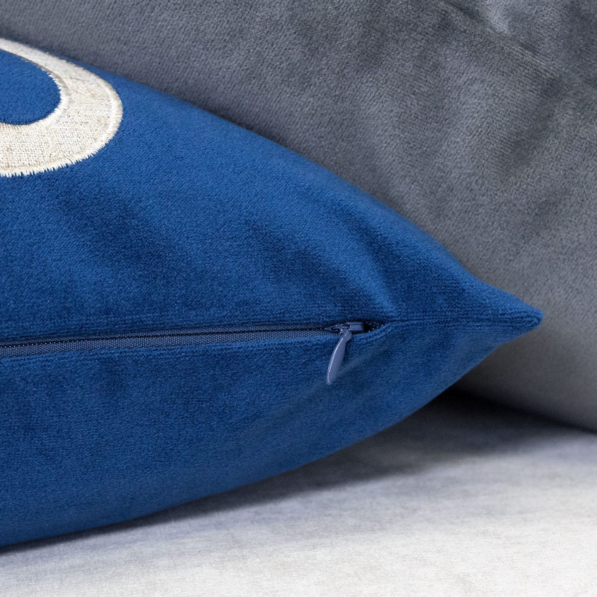 Indigo Polyester 20x20 Pillow Cover - Set of 2