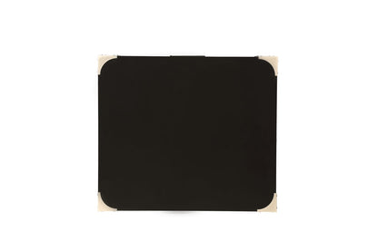 Black Synthetic Wood Storage Accent Table with Drawer for Living Room