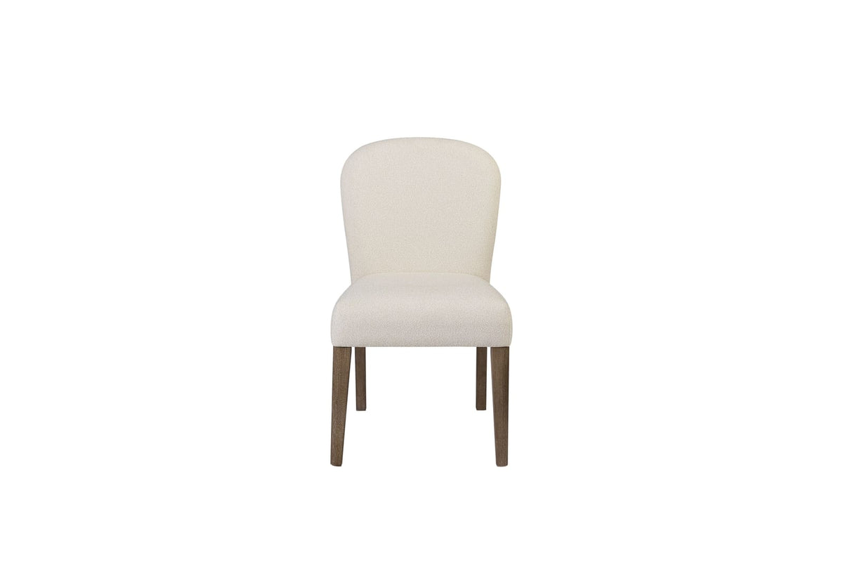 Arch Upholstered Dining Chairs with Cocoa Wood Frame for Kitchen Storage
