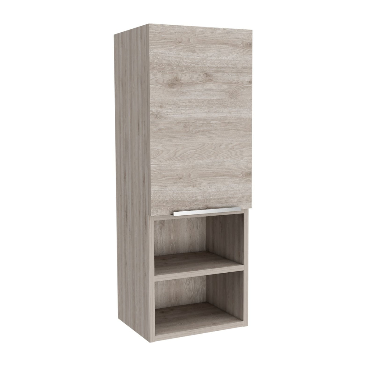 Gray Particle Board Medicine Cabinet for Bathroom Storage Renovation