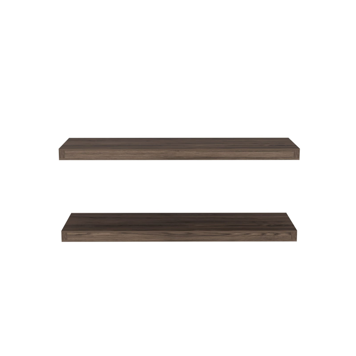 Brown Floating Shelves Set of 2 - 31.5" Wide