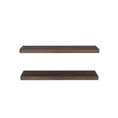 Brown Floating Shelves Set of 2 - 31.5" Wide