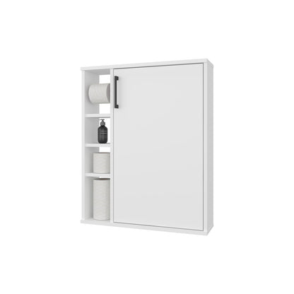 White Particle Board Bathroom Storage Cabinet with Melamine Finish