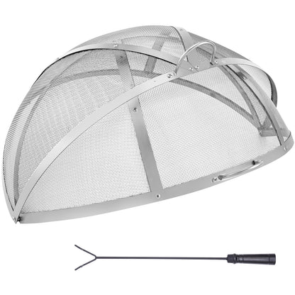 Stainless Steel Fire Pit Cover for Outdoor Patio Safety