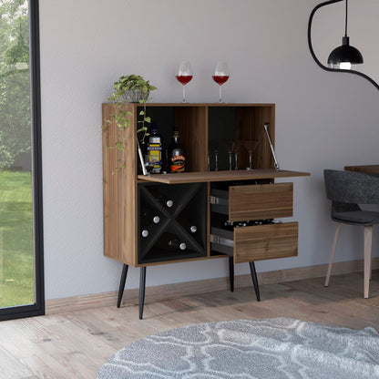 Modern Multicolor Particle Board Wine Rack Kitchen Storage Cabinet